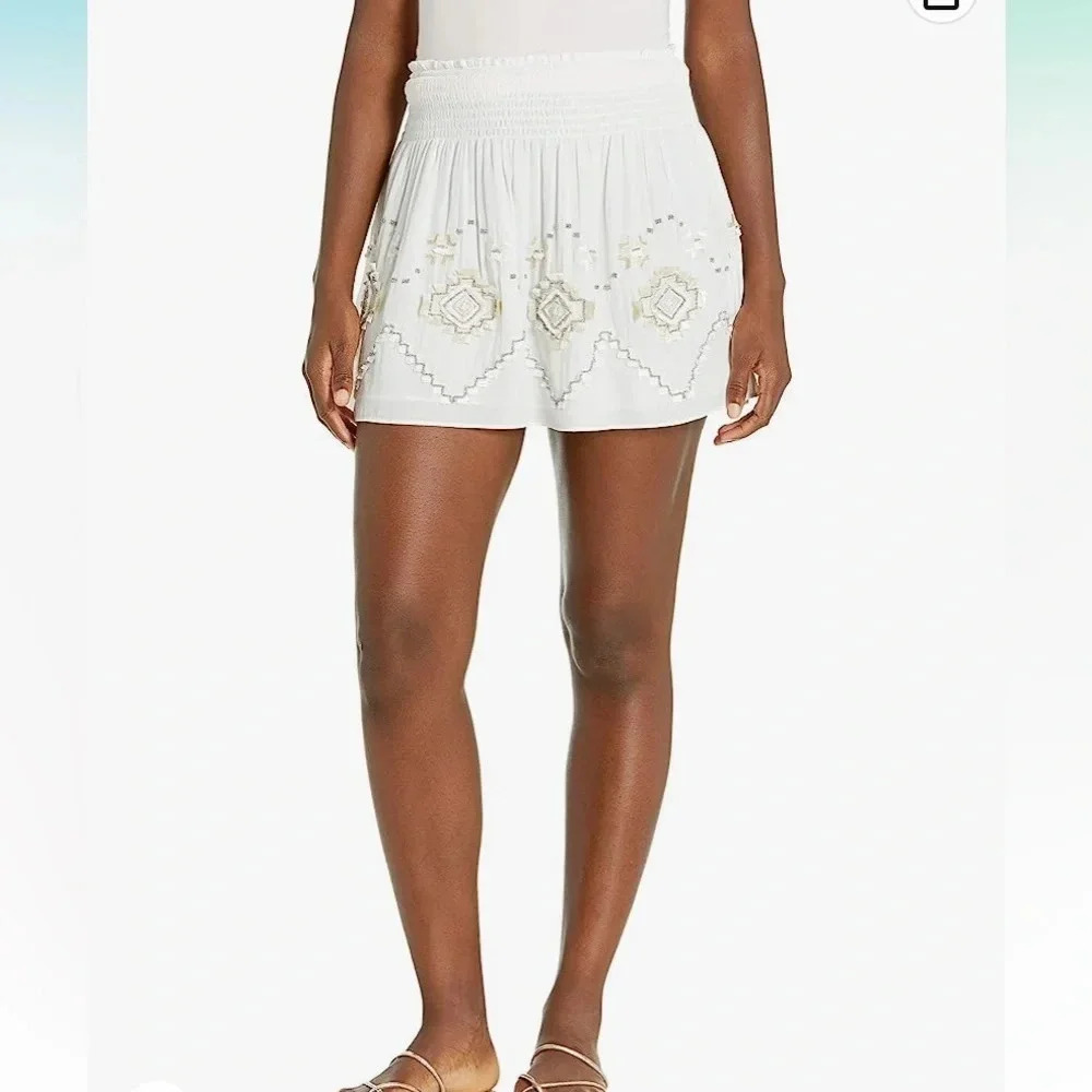 NWT Ramy Brook Kenny Eyelet Skirt